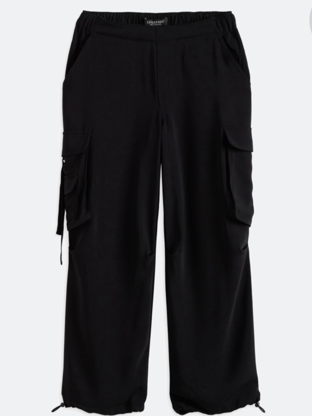 Liverpool🖤 Pull-On Cargo Pants with Cinch Hem
